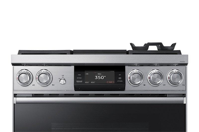 Dacor DOP36M94DPS 36" Pro Dual-Fuel Steam Range, Silver Stainless Steel, Liquid Propane