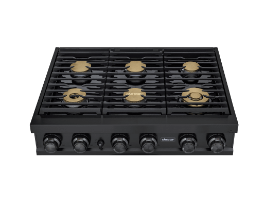 Dacor DTT36M876PM 36" Rangetop, Graphite Stainless Steel, Liquid Propane