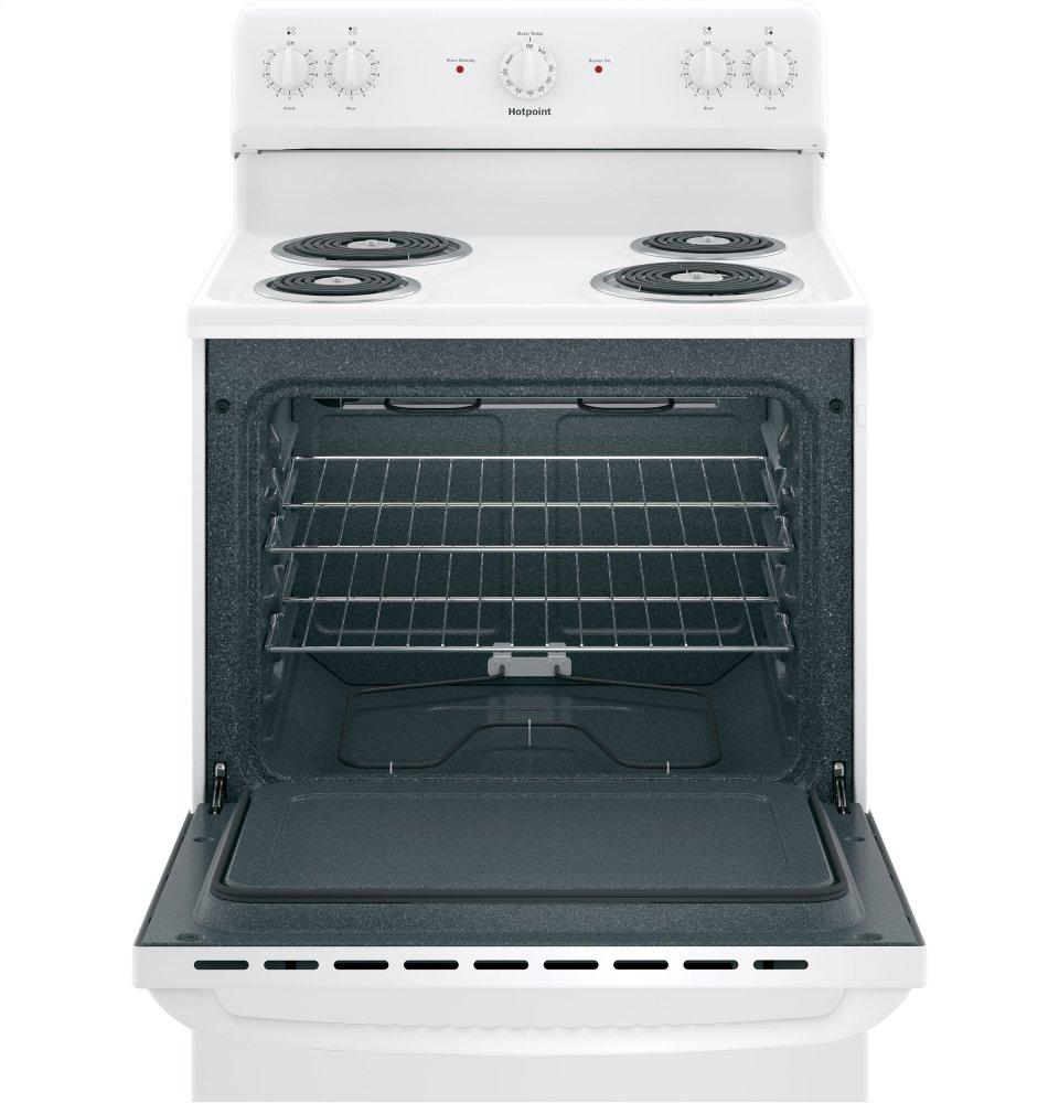 RBS160DMWW Hotpoint® ENERGY STAR® 30" Free-Standing Electric Range