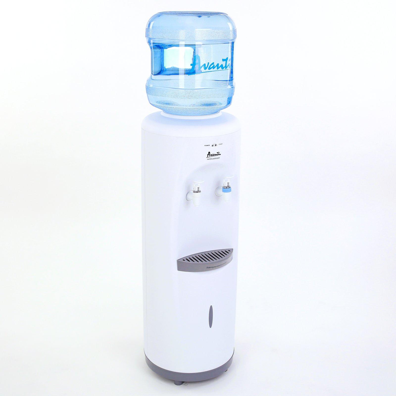 Avanti Cold and Room Temperature Water Dispenser - White / 3 Gallons or 5 Gallons