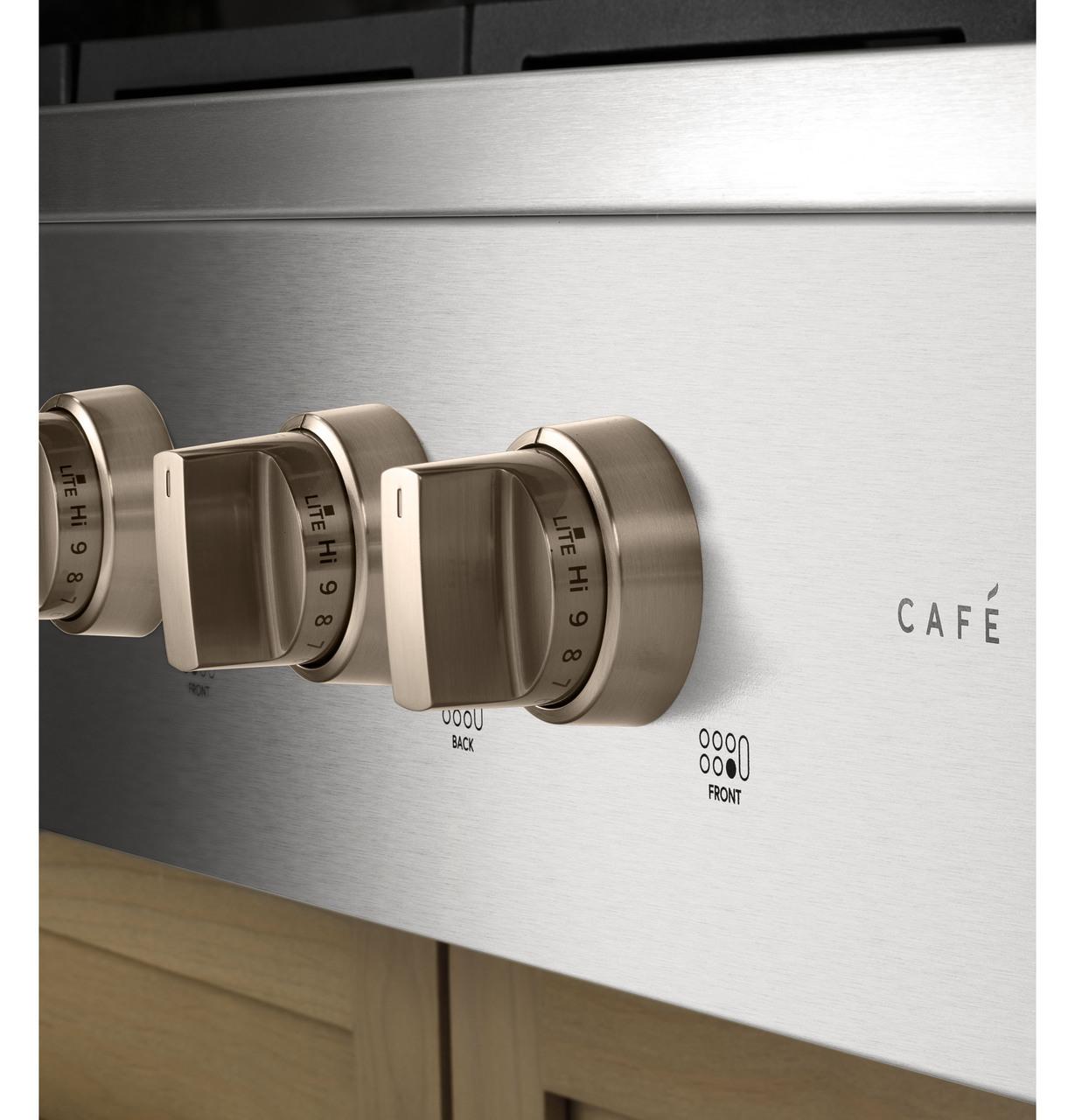Cafe CGU366P2TS1 CAF(EBACK)™ 36" Commercial-Style Gas Rangetop with 6 Burners (Natural Gas)