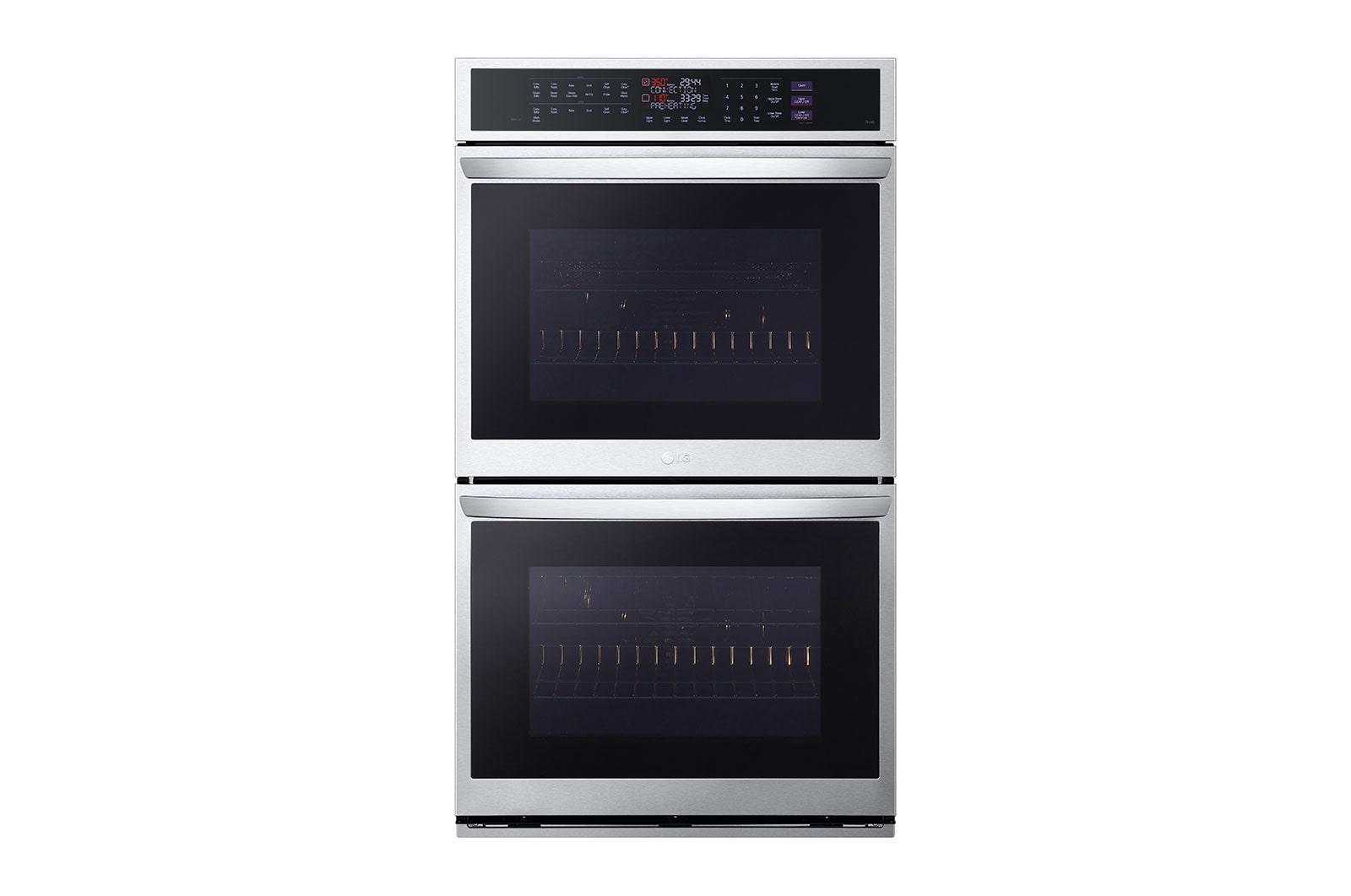 Lg 9.4 cu. ft. Smart Double Wall Oven with InstaView®, True Convection, Air Fry, and Steam Sous Vide