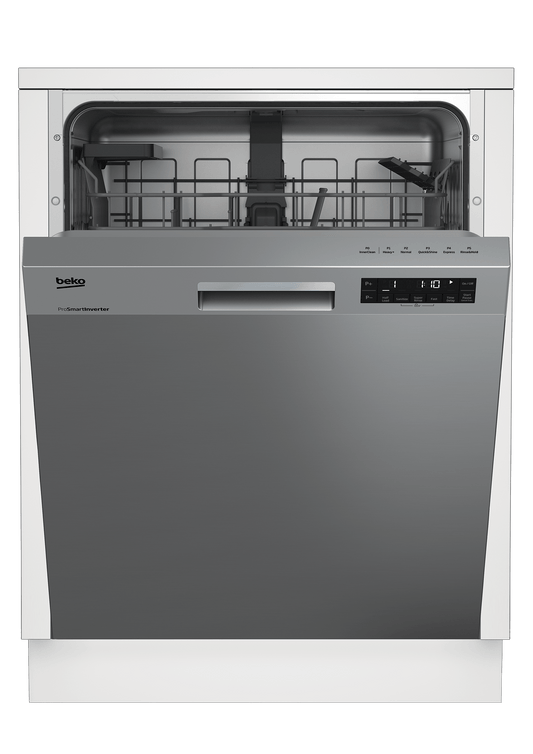 Beko DUT25401X Tall Tub Stainless Steel Dishwasher, 14 place settings, 48 dBa, Front Control