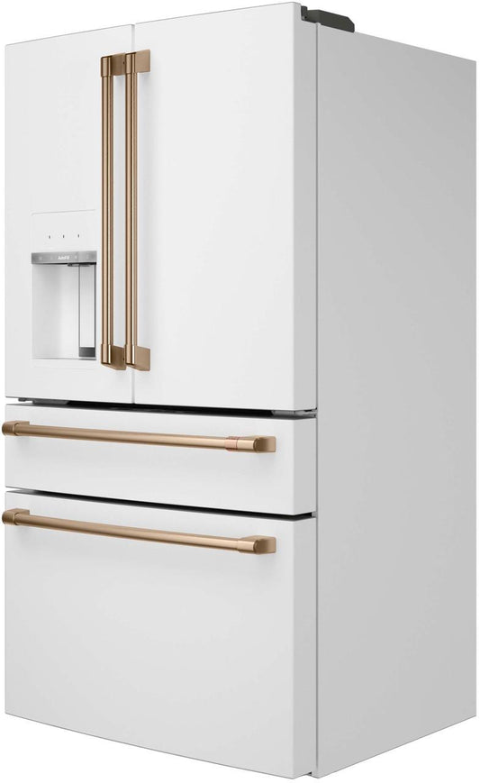 Cafe CKQBRSFNW2 CAF(EBACK)™ Refrigeration Matte White Side Panel, Full-Depth, 4-Door, Right