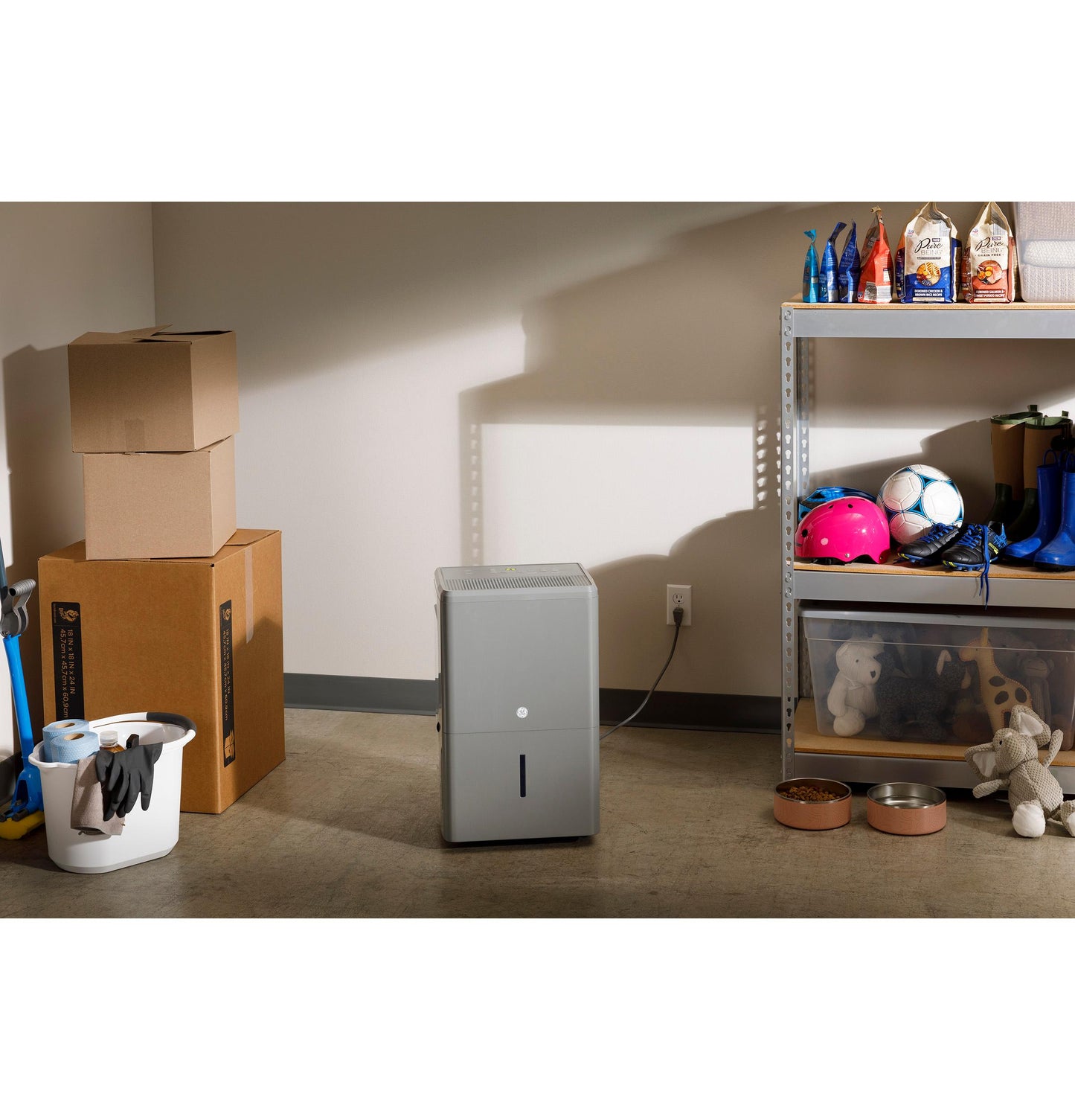 GE® ENERGY STAR® 50 Pint Smart Portable Dehumidifier with Smart Dry for Wet Spaces