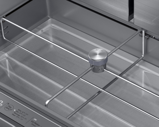 36" Counter Depth French Door Bottom Freezer, Silver Stainless Steel