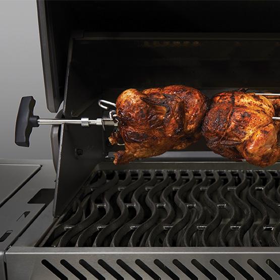 Napoleon Bbq Napoleon Stainless Steel Heavy Duty Rotisserie Kit With Square Spit Rod