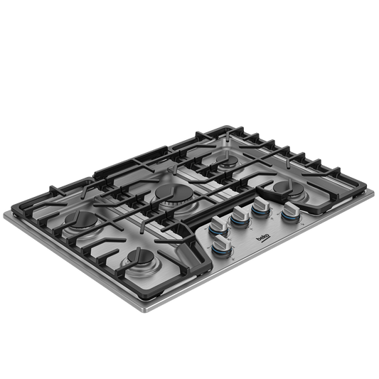 Beko BCTG30500SS 30" Built-In Gas Cooktop with 5 Burners