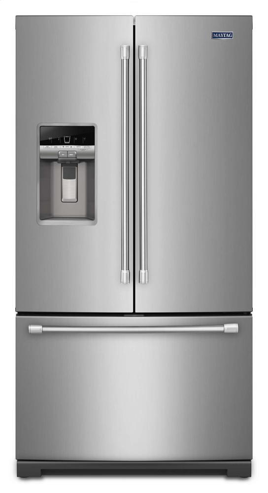 Maytag 36-inch Wide French Door Refrigerator with PowerCold™ Feature - 27 cu. ft.