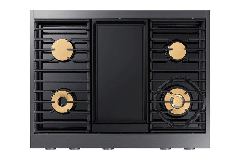 Dacor DTT36M974PS 36" Rangetop, Silver Stainless Steel, Liquid Propane