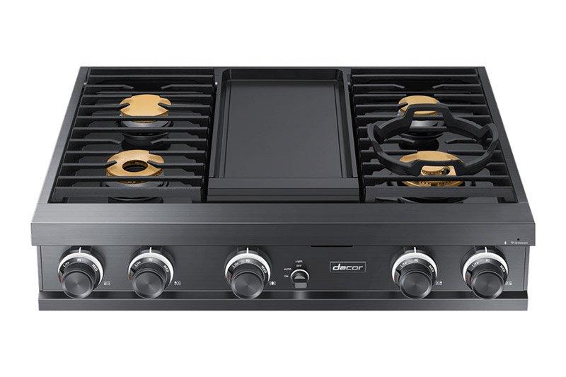 Dacor DTT36M974PS 36" Rangetop, Silver Stainless Steel, Liquid Propane