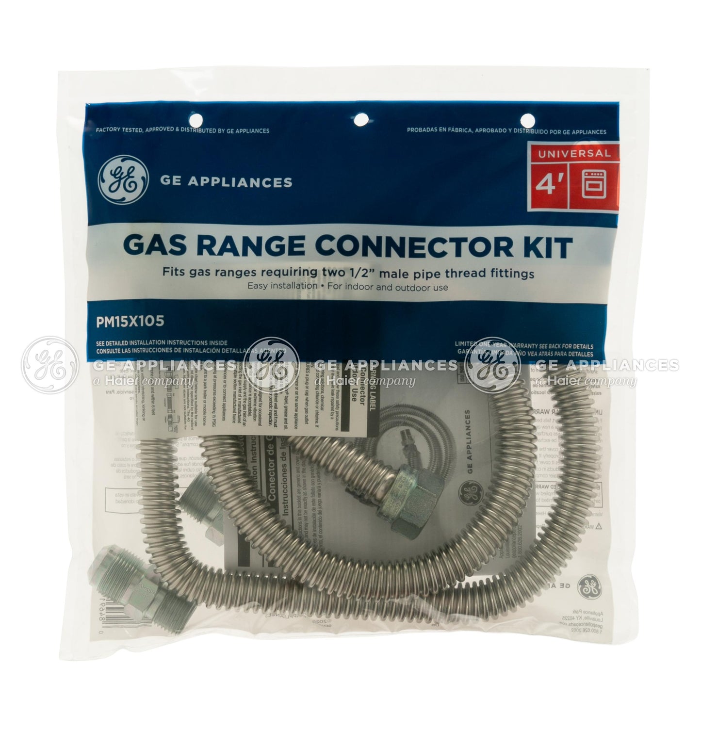 PM15X105 GE® 4' GAS RANGE CONNECTION
