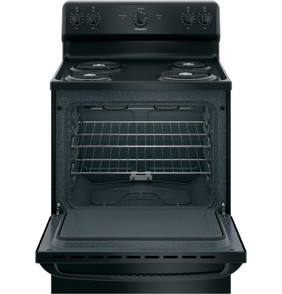 RBS160DMBB Hotpoint® ENERGY STAR® 30" Free-Standing Electric Range