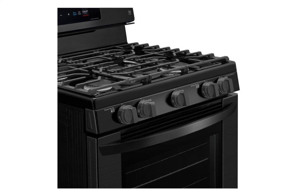 Lg LRG3194BM 5.4 cu. ft. Gas Single Oven Range with Fan Convection and EasyClean®