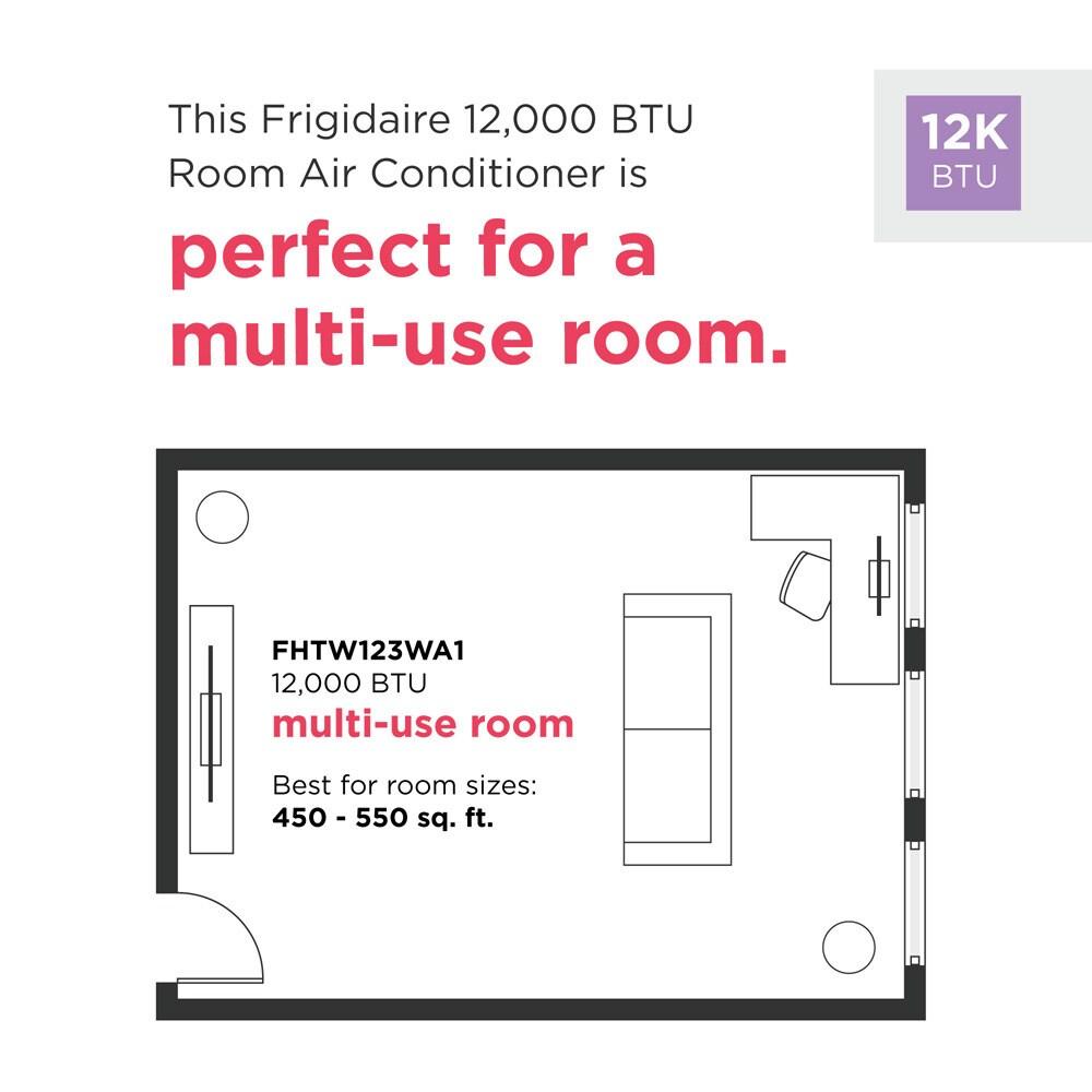 Frigidaire FHTW123WA1 12,000 BTU Wall Room Air Conditioner with WiFi