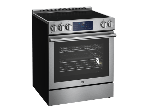 Beko 30" Stainless Steel Slide-In Electric Range