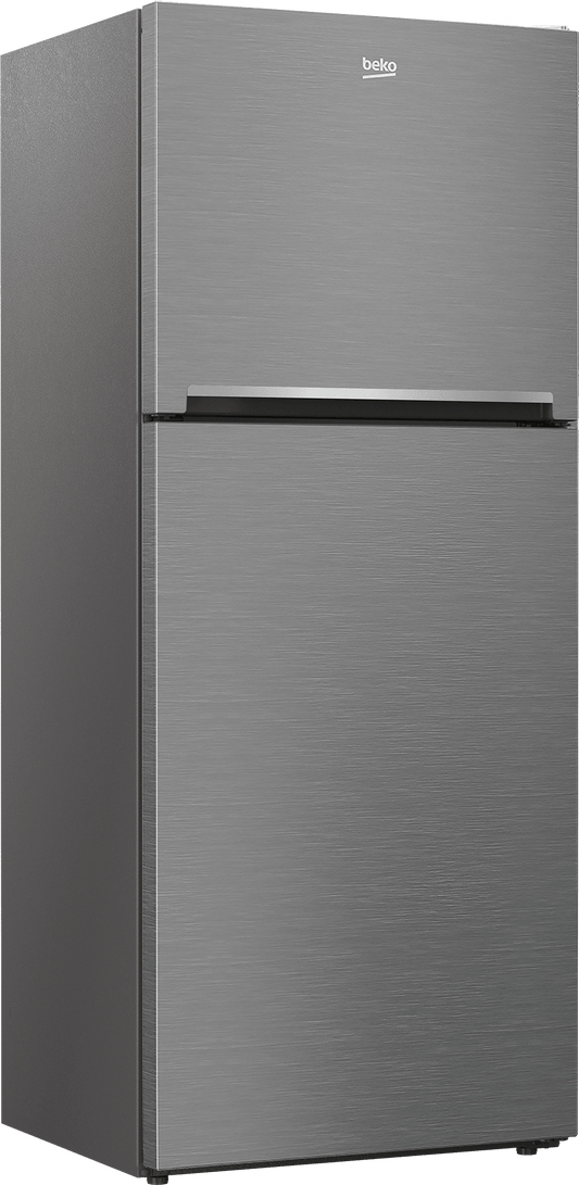 Beko 28" Freezer Top Stainless Steel Refrigerator with Auto Ice Maker and Everfresh