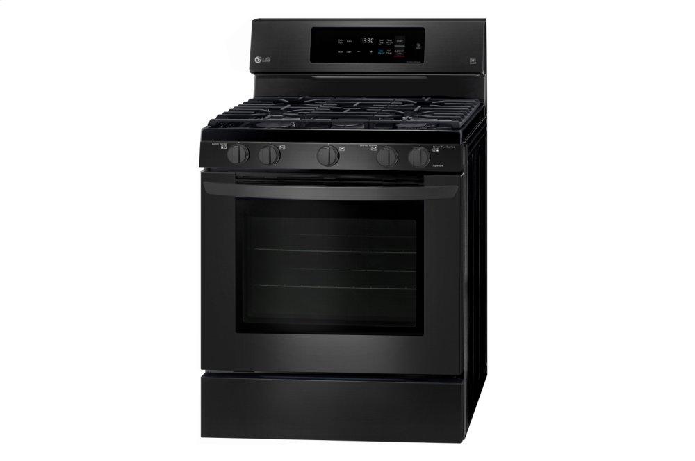 Lg LRG3194BM 5.4 cu. ft. Gas Single Oven Range with Fan Convection and EasyClean®