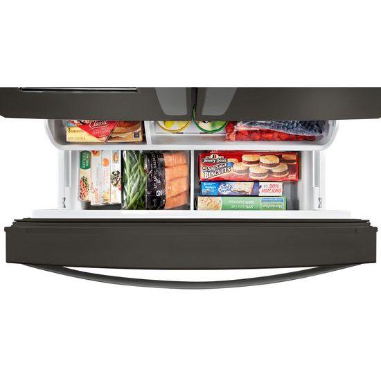 WRF974CIHV Whirlpool® 36-inch Wide Counter Depth French Door-within-Door Refrigerator - 24 cu. ft. - Black Stainless