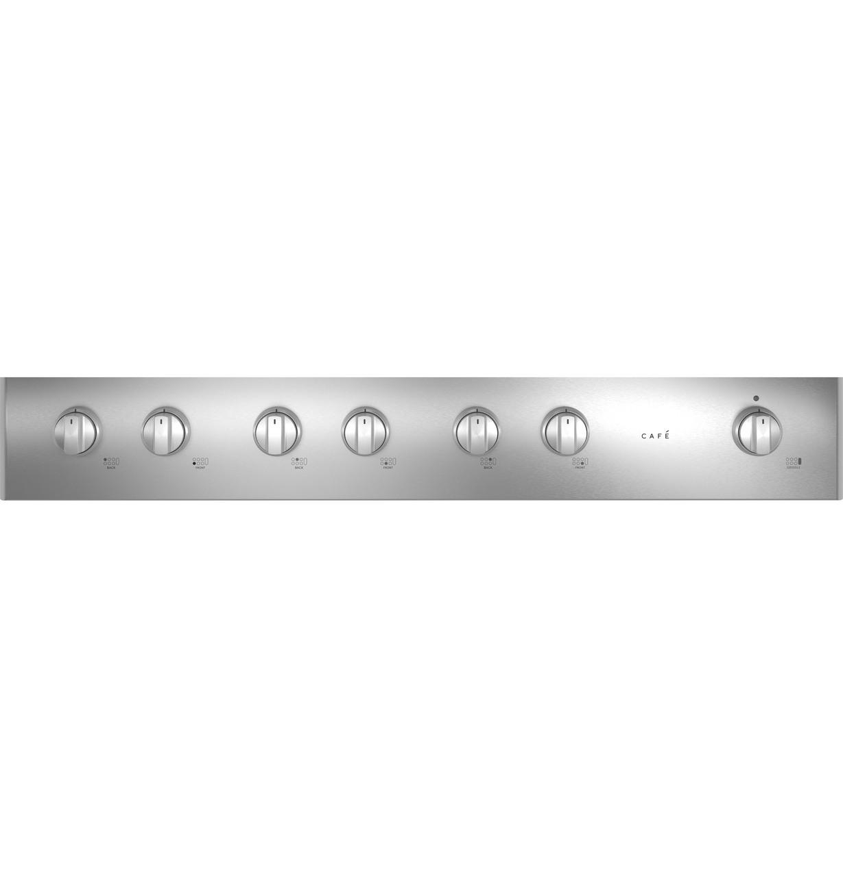 Cafe CGU486P2TS1 CAF(EBACK)™ 48" Commercial-Style Gas Rangetop with 6 Burners and Integrated Griddle (Natural Gas)