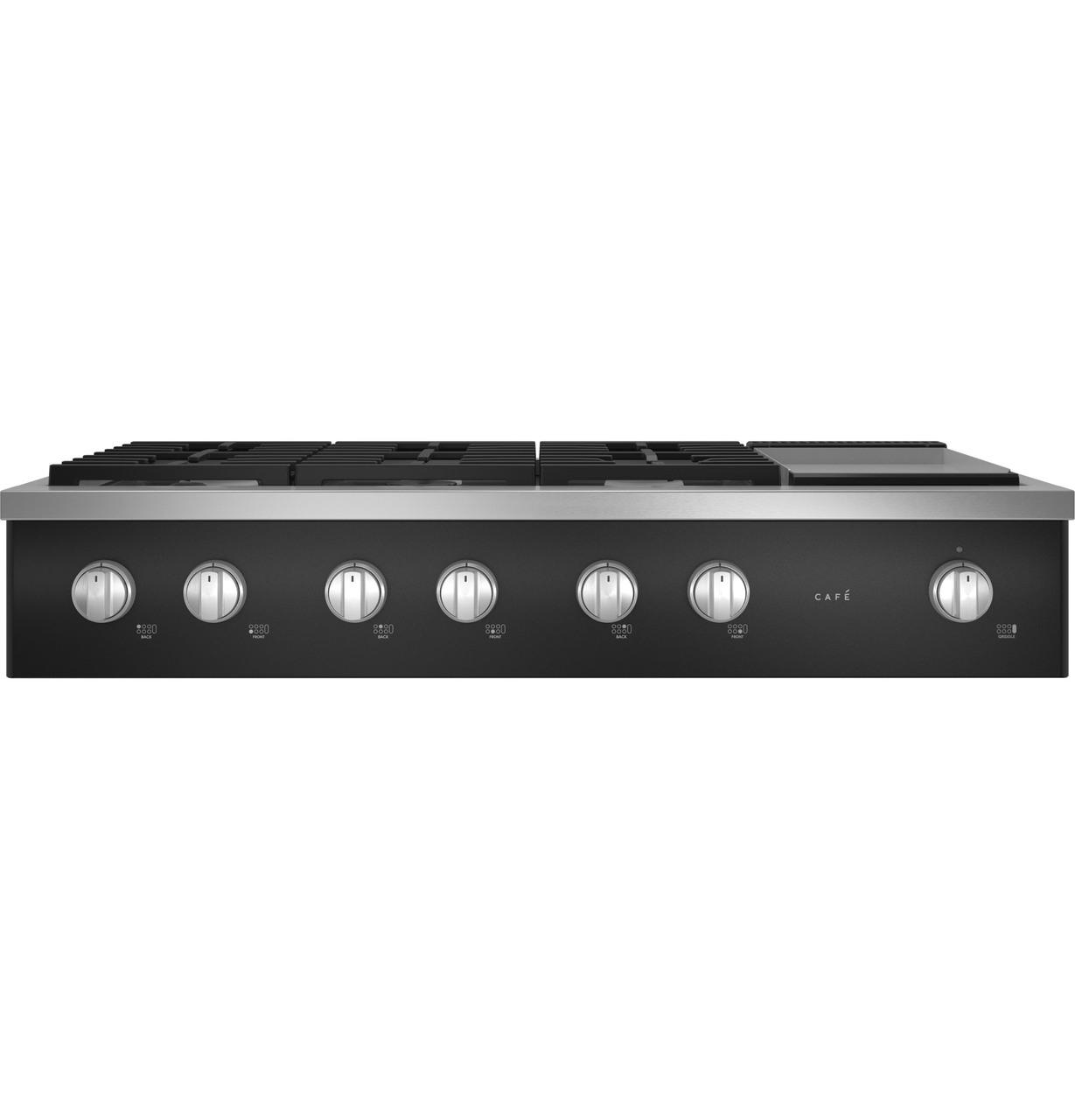 Cafe CGU486P3TD1 CAF(EBACK)™ 48" Commercial-Style Gas Rangetop with 6 Burners and Integrated Griddle (Natural Gas)