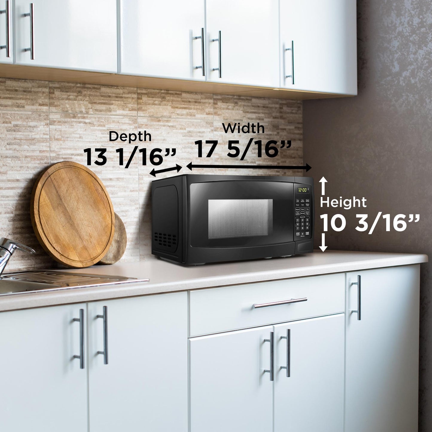 Danby 0.7 cu. ft. Countertop Microwave in Black