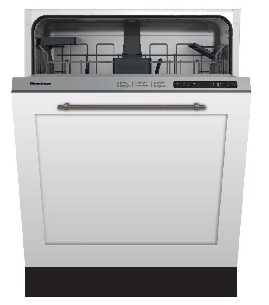 Blomberg Appliances 24in Dishwasher Overlay 48dBA top control 6 cycle, beam on floor