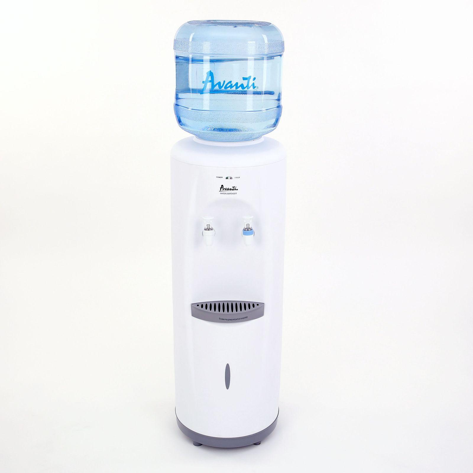 Avanti Cold and Room Temperature Water Dispenser - White / 3 Gallons or 5 Gallons
