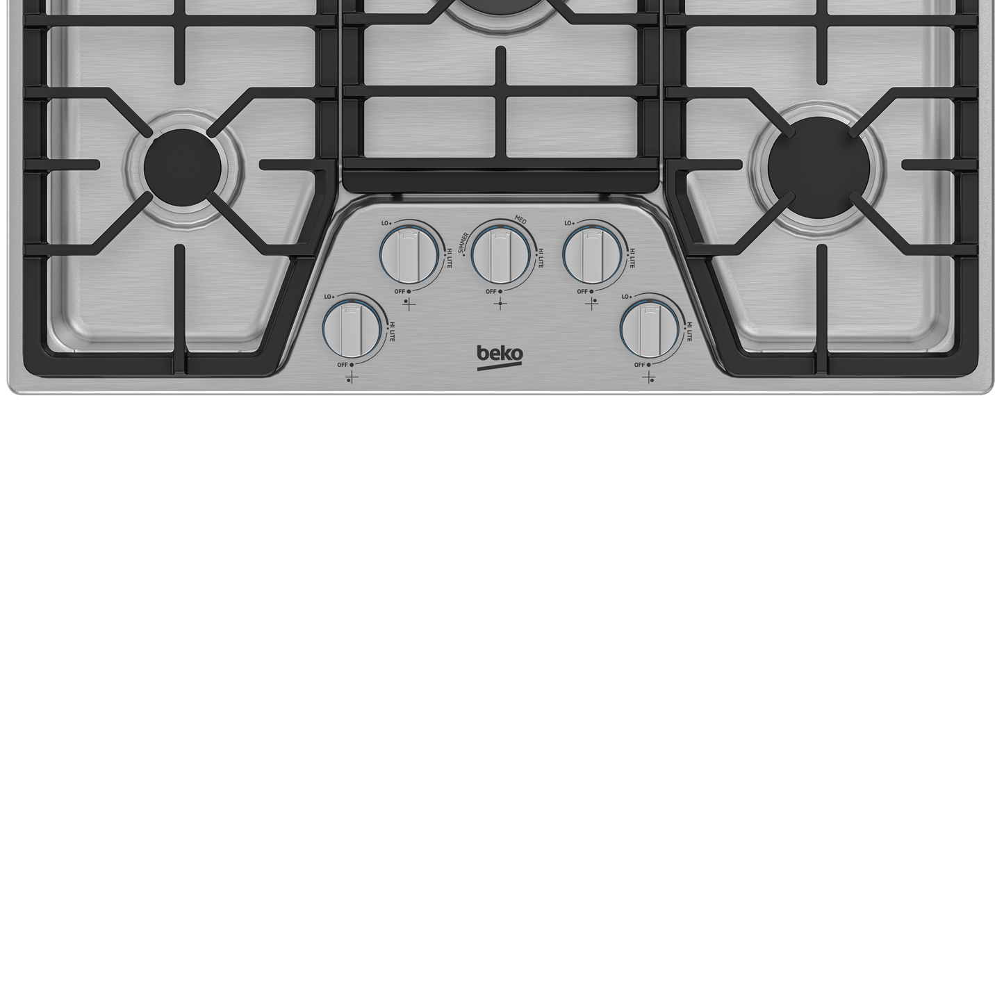 Beko BCTG30500SS 30" Built-In Gas Cooktop with 5 Burners