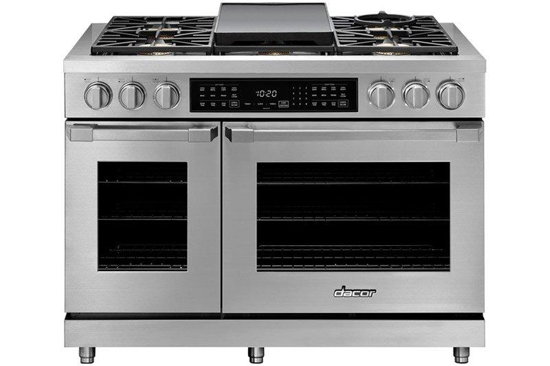 Dacor HDPR48CNG 48" Dual Fuel Pro Range, DacorMatch, Natural Gas
