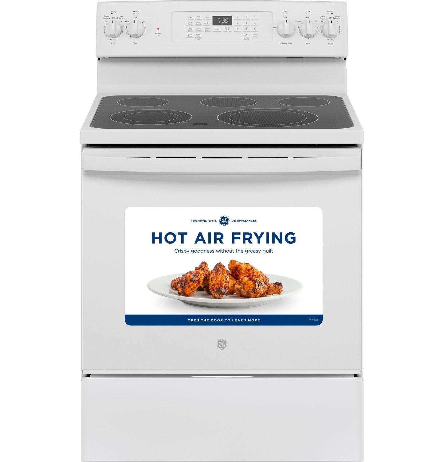 GE® 30" Free-Standing Electric Convection Range with No Preheat Air Fry