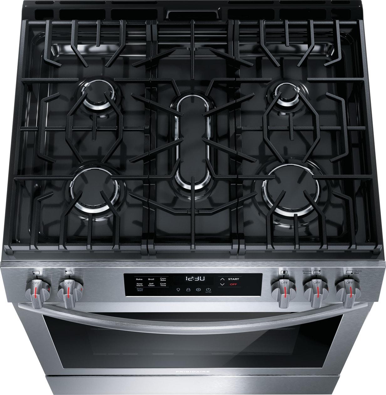 Frigidaire FCFG3083AS 30" Front Control Gas Range with Convection Bake