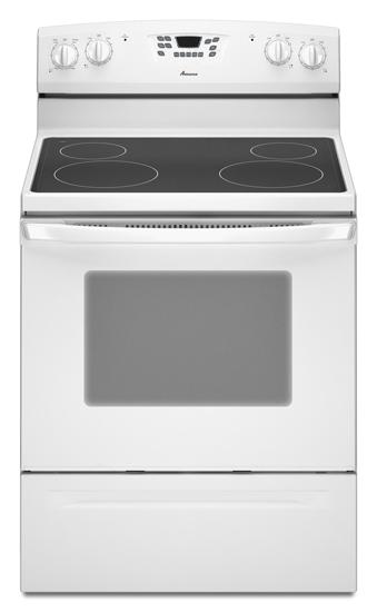 Amana AER5830VAW 4.8 cu. ft. Smoothtop Electric Range with Multiple Radiant Elements