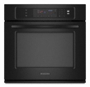 Kitchenaid KEBK101SBL Single Oven 30" Width 4.3 cu. ft. Capacity Thermal Oven with Two-Element Balanced Baking and Roasting Architect® Series II