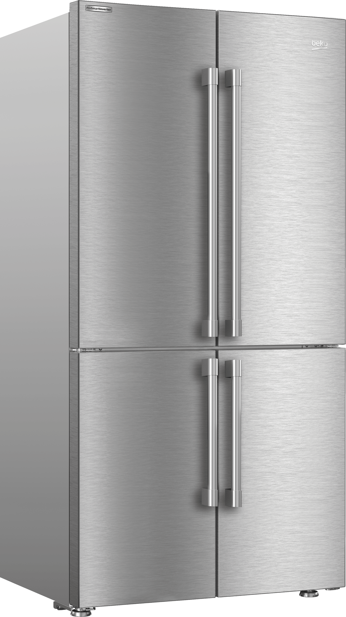 Beko BFFD3626SS 36" French Four-Door Stainless Steel Refrigerator with auto Ice Maker, Water Dispenser