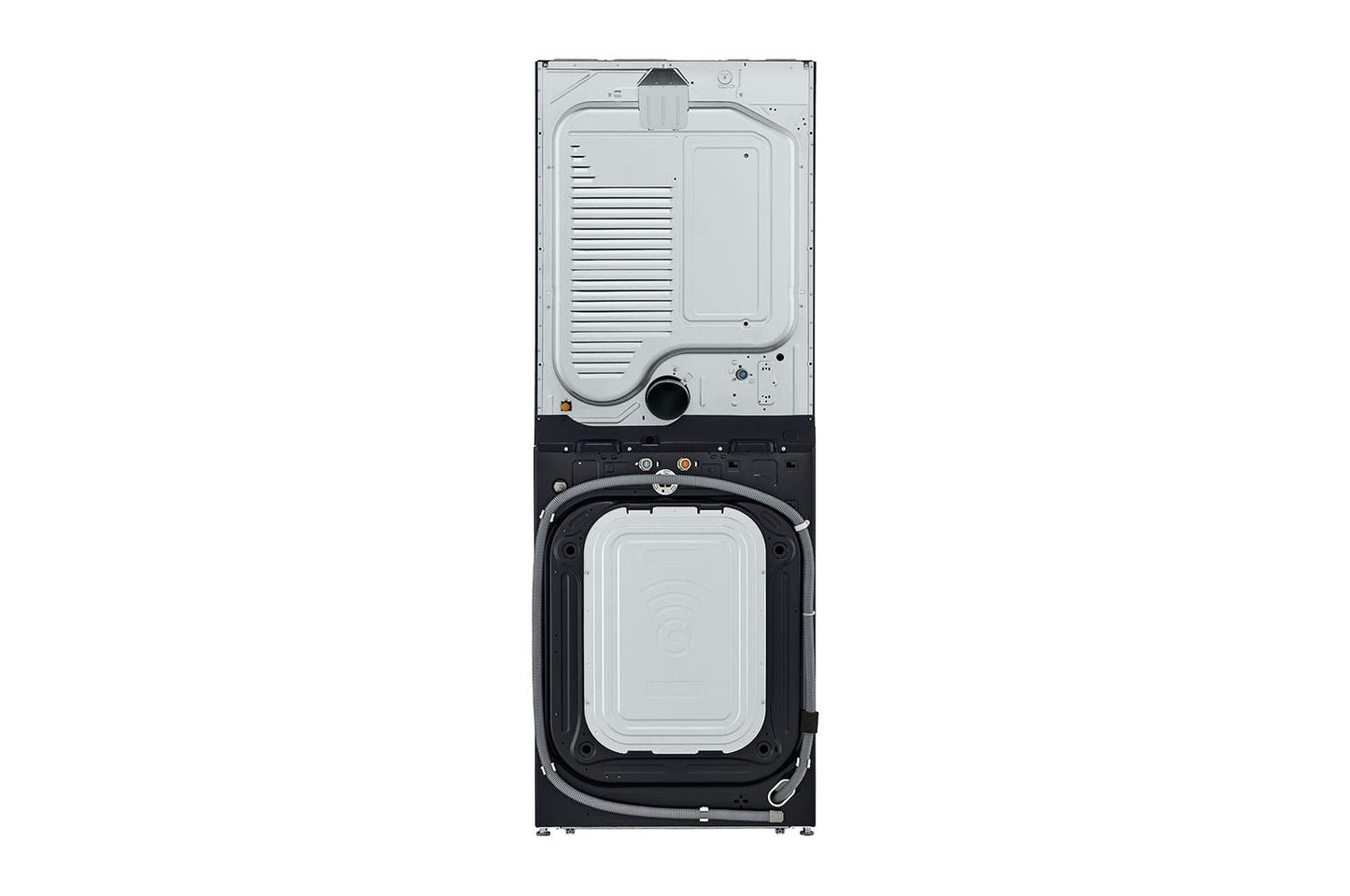 Lg Single Unit Front Load LG WashTower™ with Center Control™ 4.5 cu. ft. Washer and 7.4 cu. ft. Gas Dryer