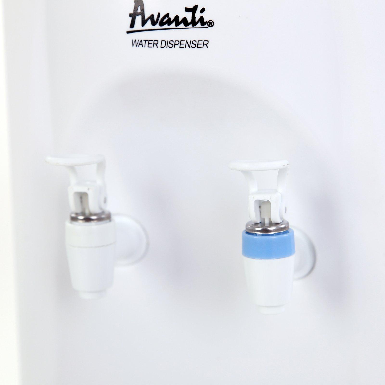 Avanti Cold and Room Temperature Water Dispenser - White / 3 Gallons or 5 Gallons