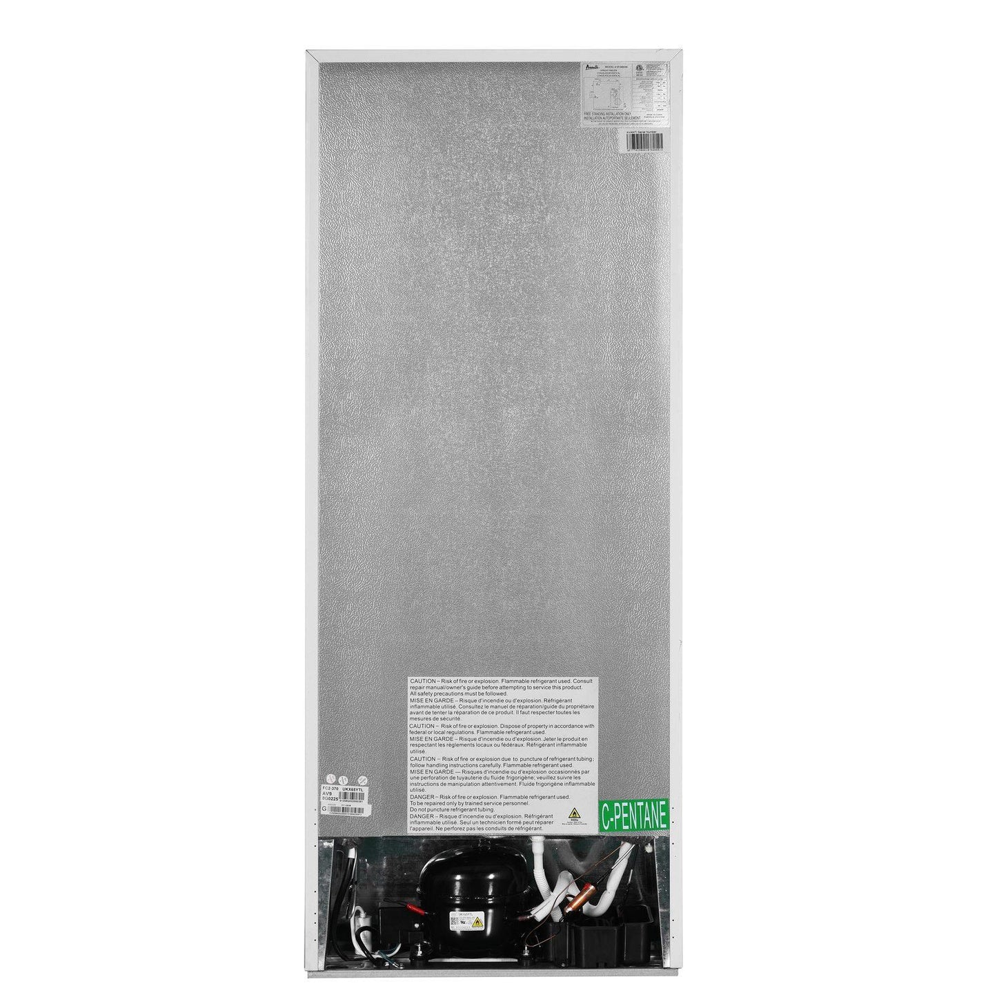 FF10B0W Avanti 10.0 Cu. Ft. Apartment Size Refrigerator - White