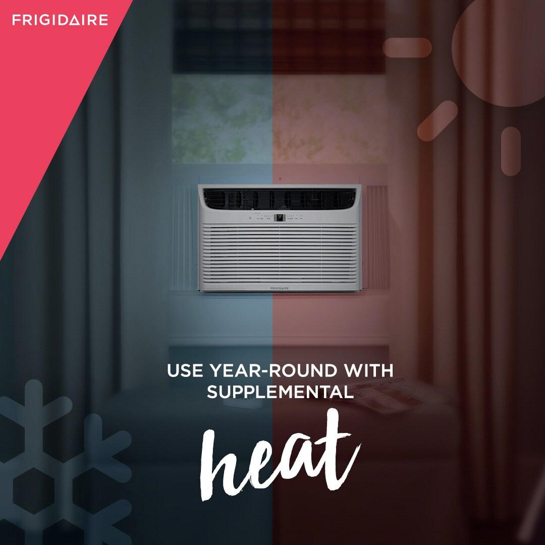 Frigidaire 25,000 BTU Window Air Conditioner with Supplemental Heat and Slide Out Chassis
