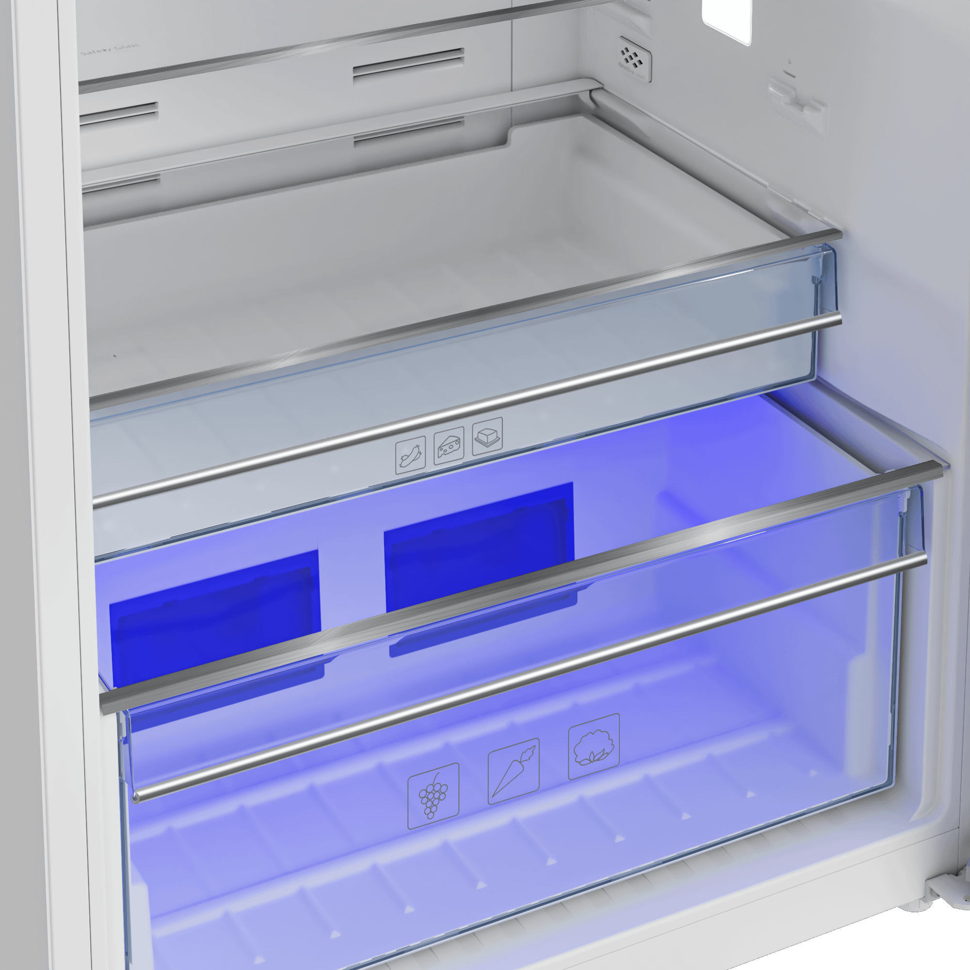 Beko BFTF2716WH 28" Freezer Top White Refrigerator
