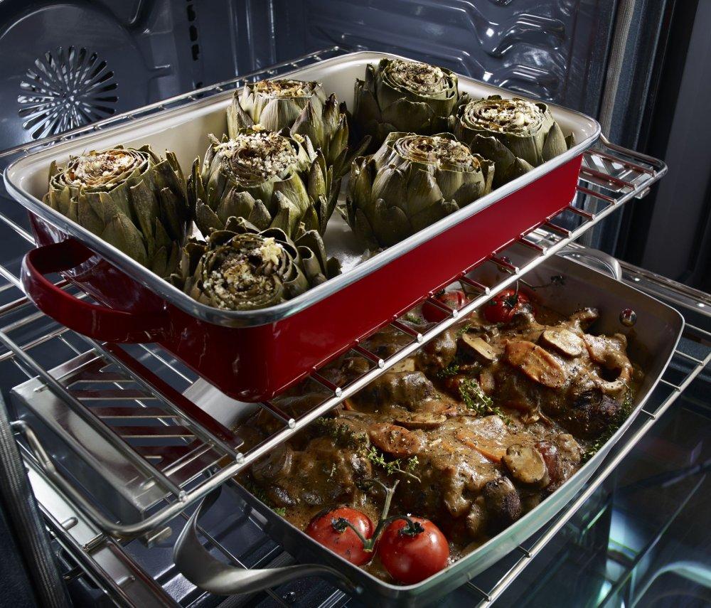 Kitchenaid KFGS530ESS 30-Inch 5 Burner Gas Convection Range with Warming Drawer - Stainless Steel