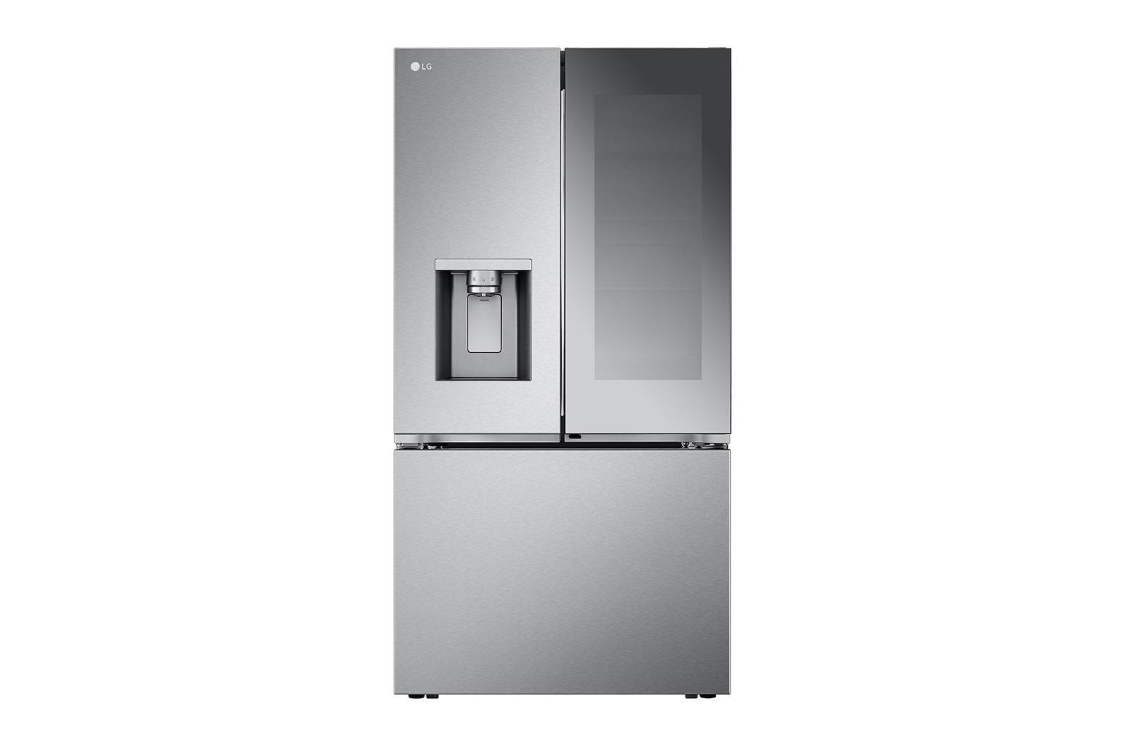 LG 23 Cu. ft. Smart French Door Refrigerator Instaview, Door-in-Door & Craft Ice, PrintProof Stainless Steel, Counter Depth