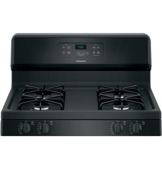 RGBS400DMBB Hotpoint® 30" Free-Standing Standard Clean Gas Range