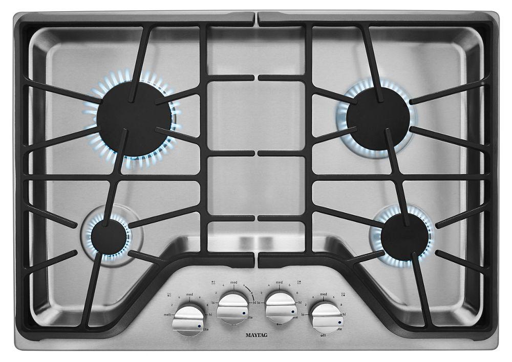Maytag MGC9530DS 30-inch Wide Gas Cooktop with DuraGuard Protection Finish