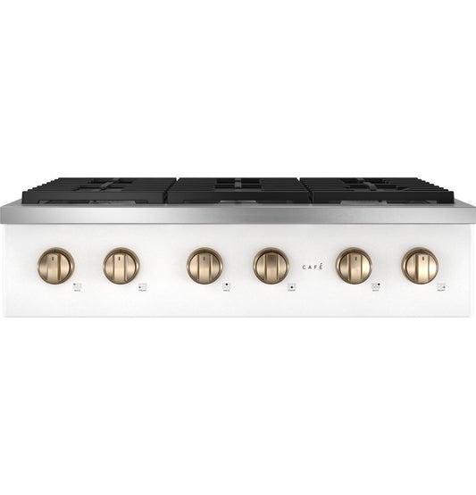 Cafe CGU366P4TW2 CAF(EBACK)™ 36" Commercial-Style Gas Rangetop with 6 Burners (Natural Gas)