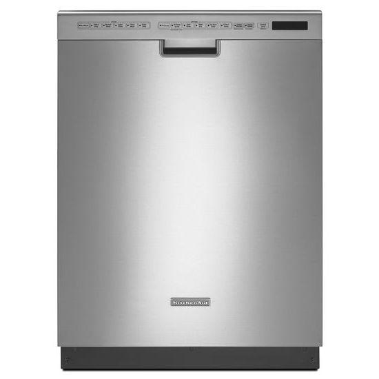KitchenAid® 24'' 6-Cycle/6-Option Dishwasher, Pocket Handle - Stainless Steel