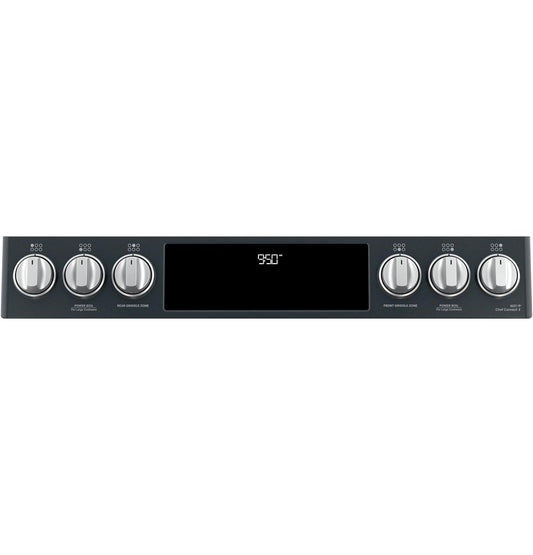 Caf(eback)™ 30" Smart Slide-In, Front-Control, Dual-Fuel, Double-Oven Range with Convection