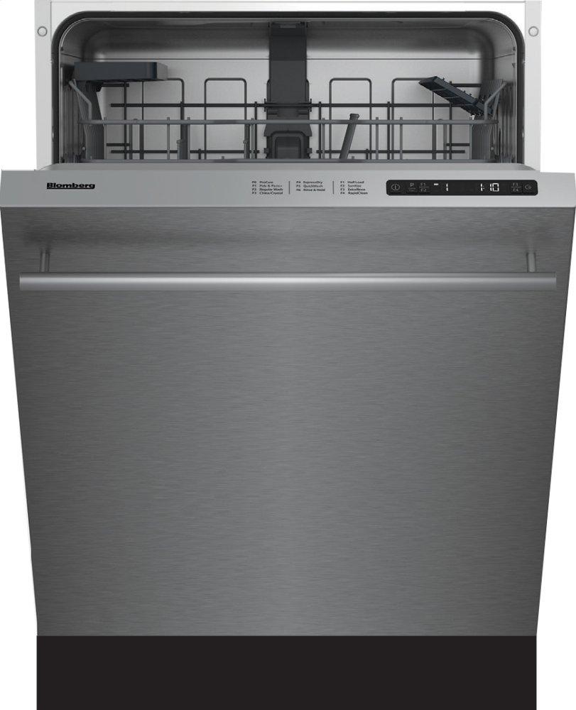 Blomberg Appliances 24in Dishwasher SS w/ bar handle 48dBA top control 6 cycle, beam on floor