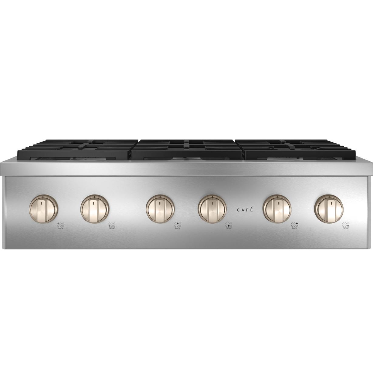 Cafe CGU366P2TS1 CAF(EBACK)™ 36" Commercial-Style Gas Rangetop with 6 Burners (Natural Gas)