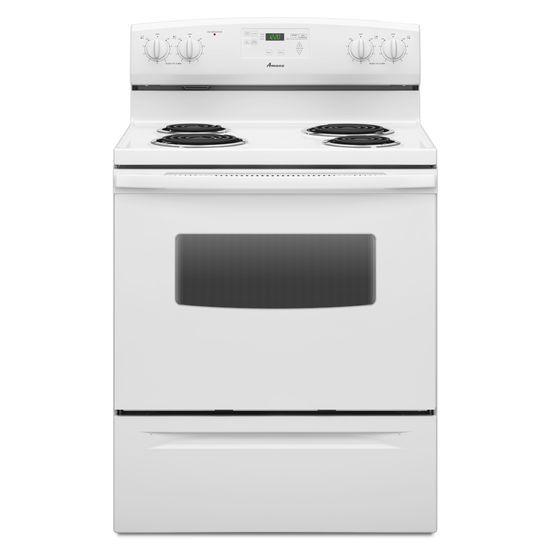 Amana ACR4530BAW 30-inch Amana® Electric Range with Self Clean - white